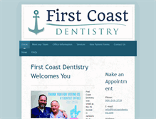 Tablet Screenshot of firstcoastdentistry.com